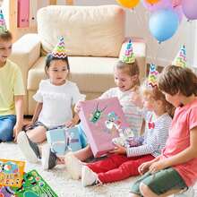 SpongeBob SquarePants 8 piezas de pegatinas de Bob Esponja, pegatinas hechas a mano para niños, se pueden usar para crear varias expresiones, también son adecuadas como relleno de regalos para fiestas de cumpleaños - Multicolor - Ver 4