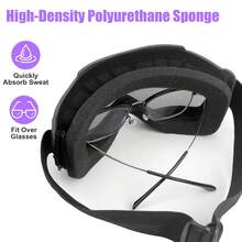 1 pasamontañas cálido y 1 gafas, para hombres y mujeres en ciclismo, motocicleta, esquí y deportes