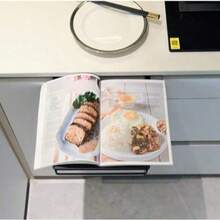 Folding Table Top Storage Rack Cabinet Door Extension Hanging Table Board Home Kitchen Multifunctional Auxiliary Table Partition Table - White - View 5