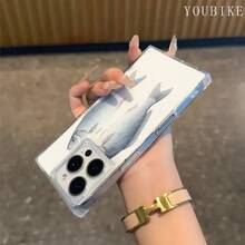 Funda para teléfono con diseño exclusivo inspirado en el diseño de bloques y el diseño de peces salados. Ofrece cobertura total con un aspecto transparente, garantizando resistencia a los golpes y un estilo elegante. - transparente - Ver 4
