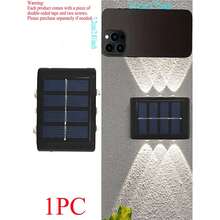 1/4/8pcs Set 6 LED Solar Powered Wall Lights, Magnifying Lens Spotlight For Outdoor Garden Fence, IP44 Household LED Landscape Lighting, Suitable For Outdoor, Yard, Villa, Fence, Patio, Garden