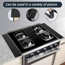 2pcs Silicone Gap Sealing Strips, Durable, Suitable For High Temperature In Kitchen,, Anti-Stain, Clean Without Debris -  (Black / White) - 彩色 - 查看 5