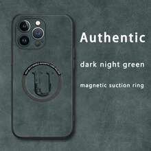 Funda con forma de U, de imitación de piel de oveja con cierre magnético. Compatible con los modelos 12 al 16 Plus, Pro y Pro. Un diseño elegante y sofisticado. Una excelente opción. - Colores mixtos 1 - Ver 2