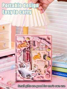 1/2pcs Cute Panda, Astronaut, Cat Cartoon Stationery Set, Including Pencil, Eraser And Ruler, Suitable For Students, Graduation Gifts, School, Drawing, Markers, Stationery, Halloween Gifts, Christmas Gifts, Gifts For Friends And Family, Christmas Eve Gifts, Eid Gifts, Holiday Party Gifts, Birthday Gifts, Party Favors - Multicolor - View 10