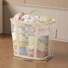 1 pieza Cesta plegable de gran capacidad y resistente al agua para almacenar ropa sucia, adecuada para el hogar y el baño - Multicolor - Ver 15