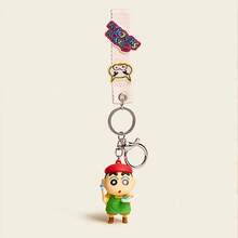 Crayon Shin-Chan Serie süße Plüsch Schlüsselanhänger, offiziell lizenziert, super süß, perfekt für tägliches lässiges Outfit, ideal als Urlaubs- oder Geschenkidee, bringt ins Leben. (Kleiner Maler Stil) - Verschiedenfarbig - Übersicht 8