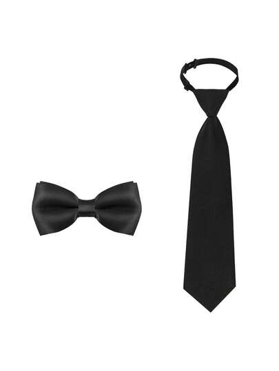 Corbatas de moño ajustables para niños y niñas, corbatas de moño de unicolor clásico, adecuadas para bodas, graduaciones, uniformes escolares