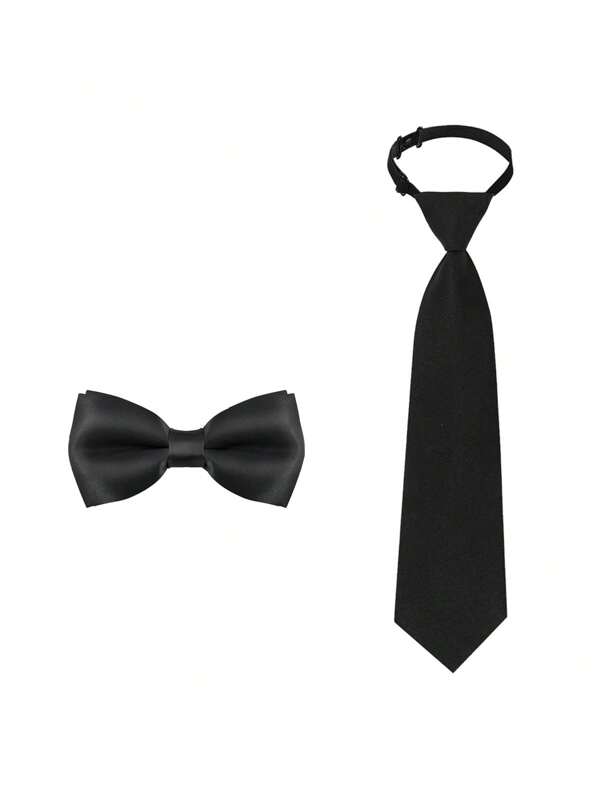 Adjustable Children's Bowknot, Classic Solid Color Bowknot For Boys, Suitable For Wedding, Graduation, School Uniform