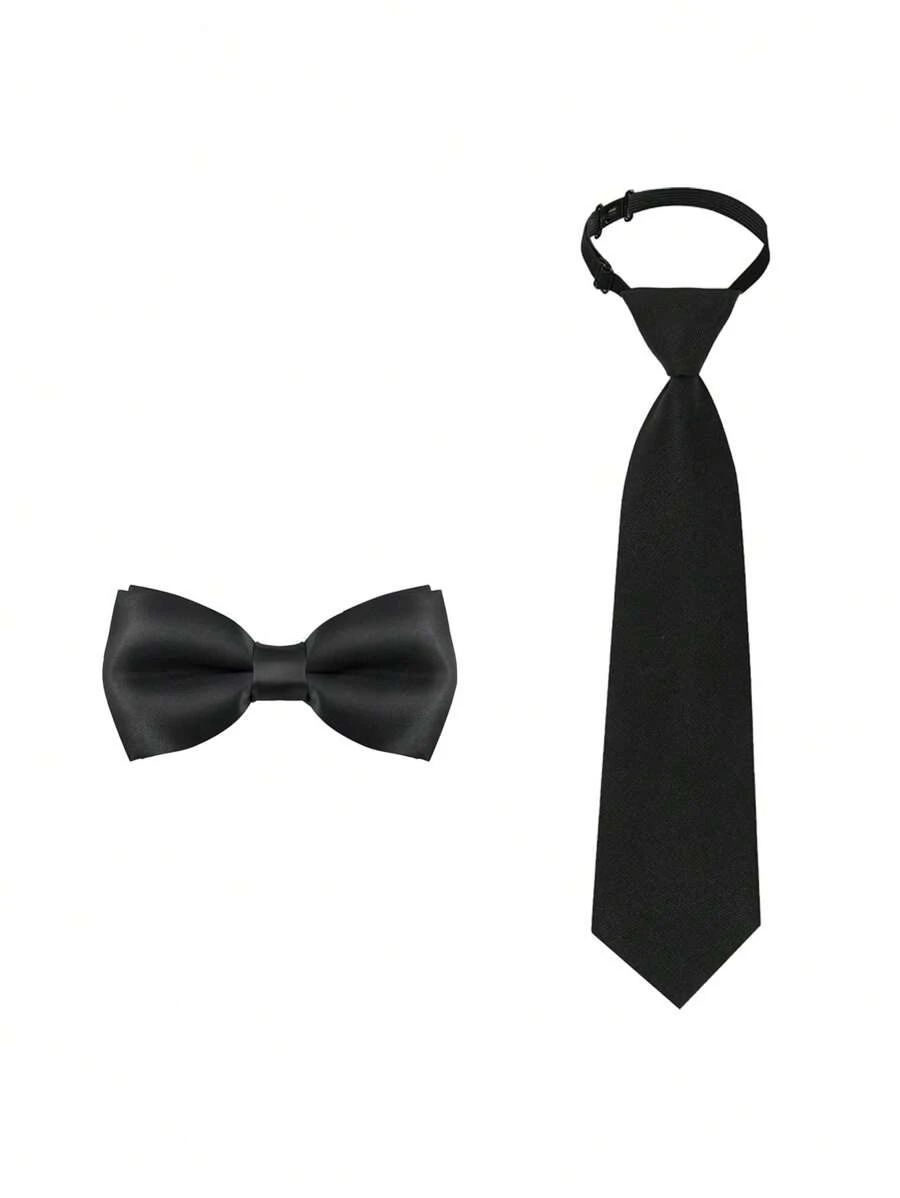 Adjustable Children's Bowknot, Classic Solid Color Bowknot For Boys, Suitable For Wedding, Graduation, School Uniform