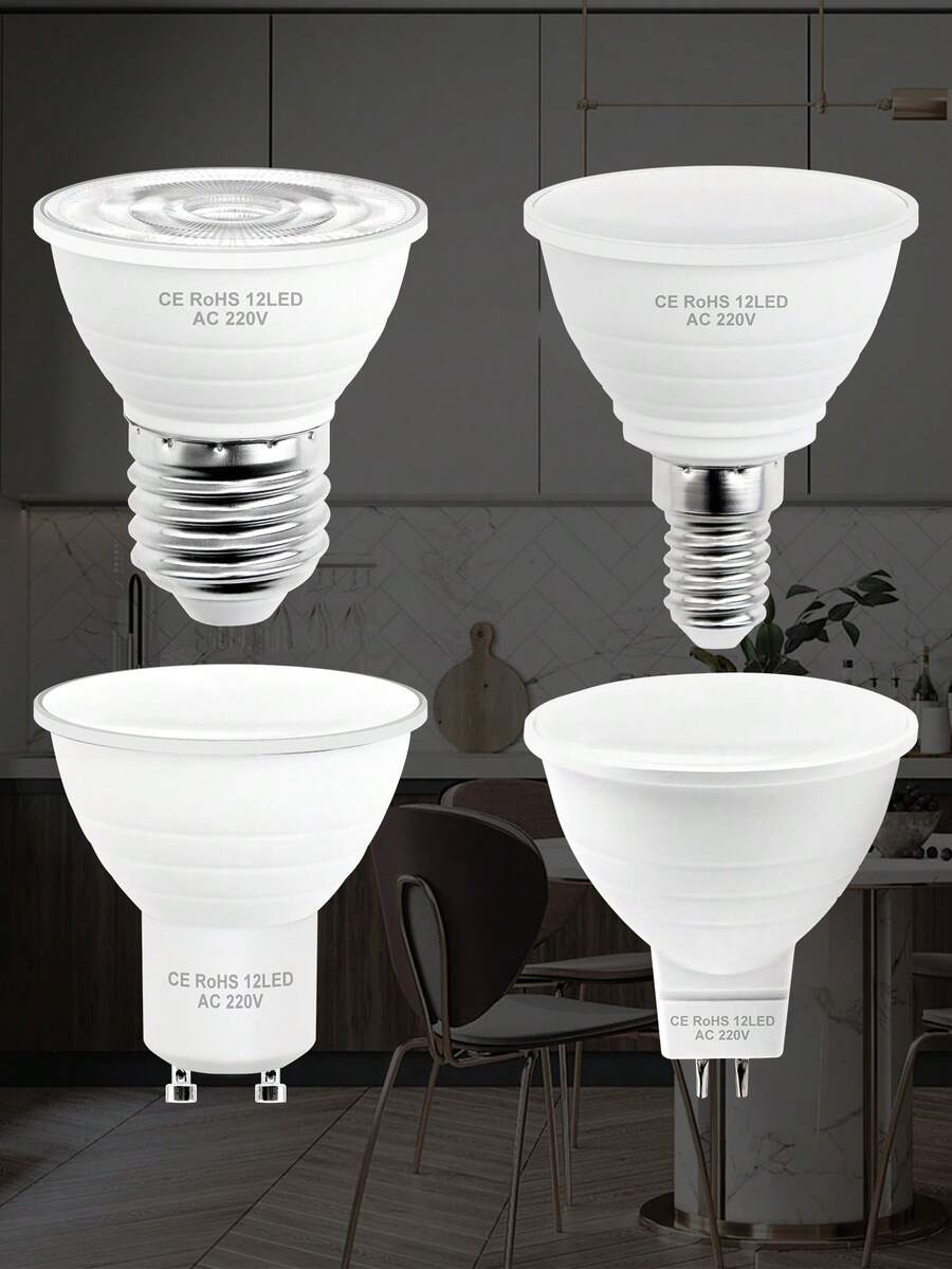7W LED 灯泡 E27 嵌入式天花板筒灯灯泡 GU10 日光 220V 室内 E14 客厅厨房办公室书房超市吊灯 5W 聚光灯 MR16 卧室蜡烛玉米灯 GU5.3 安全无闪烁护眼家居装饰照明 6/12leds SMD2835 冷/暖白 - LED Light Bulb-220V - 查看 1