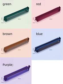 1pc/Mini Mesh Pencil Case Storage Bag For Exams, Portable Pencil Case, Multi-Functional Square Stationery Bag - Multicolor - View 5