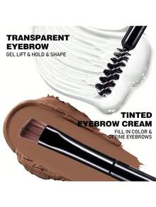 1PC HANDAIYAN Tinted Styling Brow Gel, Waterproof & Long Lasting 2-In-1 Eyebrow & Eyelash Tinted Pomade, Fluffy Natural Effect With Double-Ended Brush, Makeup For Party & Music Festival - Multicolor - View 7