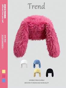 1 chiếc Mũ tai thỏ lông ấm áp dễ thương cho nữ, Mũ mùa đông bằng vải nhung dày bảo vệ tai, Thích hợp cho đi bộ ngoài trời, mua sắm, đội hàng ngày (Kích thước mũ nhỏ hơn bình thường) - Nhiều màu - Xem 7