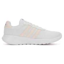 Adidas Women's LITE RACER 3.0 White/Pink Casual Training Shock-Absorbing Lightweight Fitness Road Running Shoes HP6103