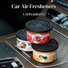 AD 1个装汽车空气清新剂固体香氛罐装木块咖啡味持久汽车香薰除臭用品 - 罐頭 - 查看 1