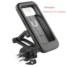 Cell Phone Holder For Motorcycle/Bike/Motorcycle 360 ° Rotatable Waterproof Cover Protection - Negro - Ver 4