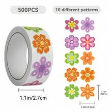 1 لفة من مجموعة ملصقات ذات موضوع زهري، 10 أنماط أنيقة، مناسبة لهدايا العطلات، ديكورات الحفلات، مكافآت الطلاب، هدايا عيد الميلاد، الأمتعة، لوحات التزلج، المجلات، زجاجات المياه