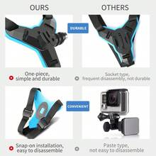 Suporte Capacete Moto Câmera Celular Galaxy Gopro Ios Queixo - Multicolorido - Visão 5