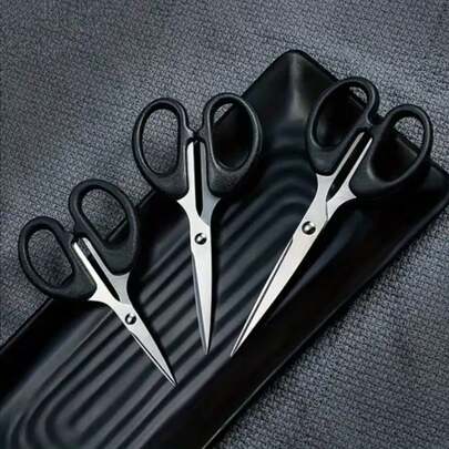 Stainless Steel Office & Home Small Scissors, Stainless Steel Household Scissors, Student Stationery Scissors, Suitable For Arts & Crafts, Paper Cutting, Trimming Threads, Cutting