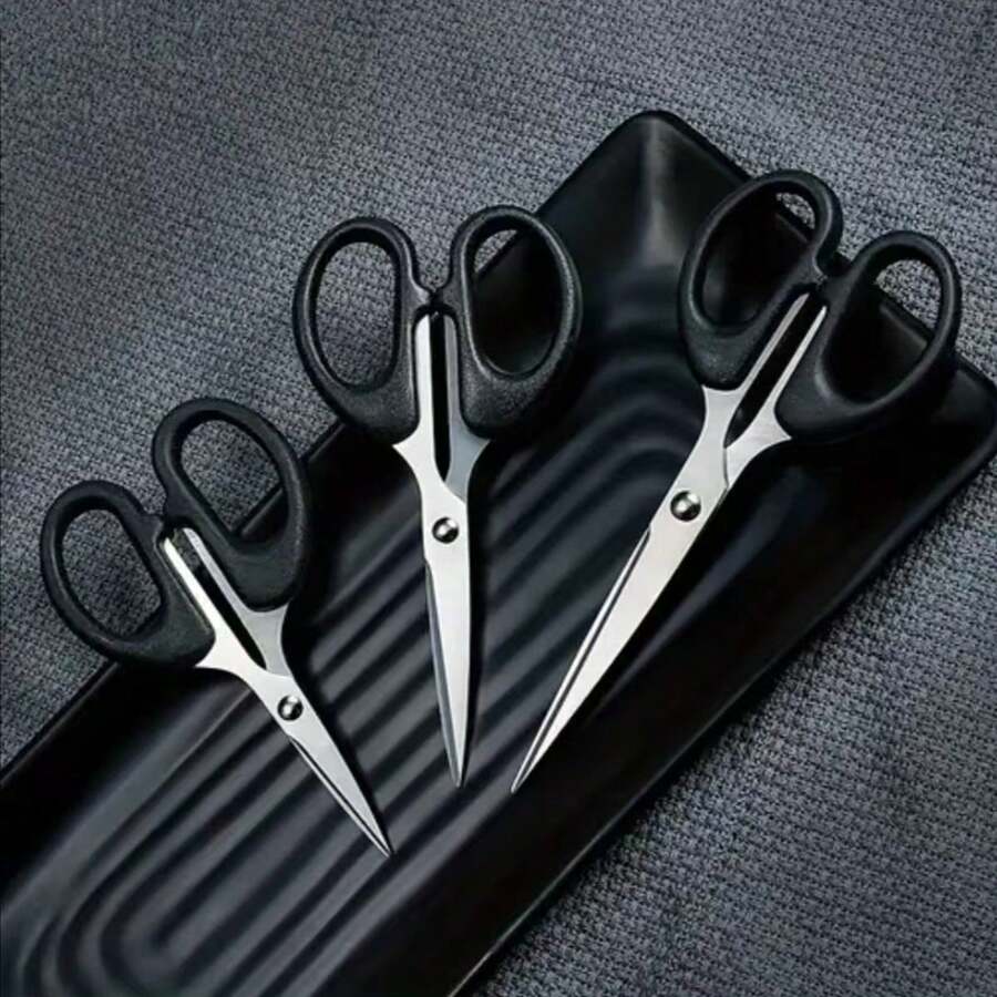 Stainless Steel Office & Home Small Scissors, Stainless Steel Household Scissors, Student Stationery Scissors, Suitable For Arts & Crafts, Paper Cutting, Trimming Threads, Cutting