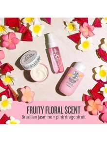 Sol de Janeiro Beija Flor Elasti 3 件套（面霜 50ml+焕肤沐浴露 90ml+Brazilian Crush Cheirosa 68 香氛喷雾 30ml）男女通用护肤套装 1.7oz/50ml+3oz/90ml+1oz/30ml 紧致-弹性 亮白-修复 清洁-保湿 香氛-便携 适合旅行 适合女朋友 妻子 母亲 朋友 男朋友 丈夫 - 彩色 - 查看 5