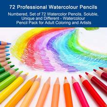 120/180 Watercolor Pencils, Colored Pencils Set For Adult Coloring Books, Soft Core, Professional Numbered Art Drawing Pencils For Sketching, Shading, Blending, Crafting - Watercolor Pencils - 查看 4