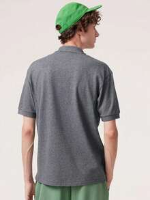 Men's PLAIN POLO Shirt Premium Cotton Pique Fabric Promotion - Grey - View 2