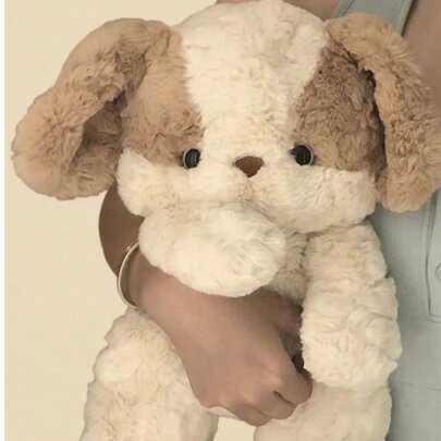 POKOJA LAND 1 件 25 厘米/9.84 英寸可爱小狗毛绒玩具，毛绒狗玩偶软枕头，摄影道具，家居沙发床汽车装饰，适合家人、朋友、学生的生日礼物