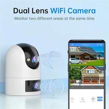 5G Dual-Band 3MP Security Camera | 360° PTZ, Color Night Vision, Indoor/Outdoor Use, 2-Way Audio, Motion Tracking