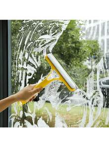 三合一多功能玻璃清洁剂，带喷雾器和刮刀 - 手持式窗户、瓷砖和汽车挡风玻璃刮水器，高效清洁 - 彩色 - 查看 7