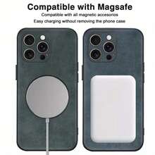 Funda de piel sintética de alta gama para móviles. Compatible con phone 14/15, 11, 12, 12 Pro, 12 Plus, 13, 13 Plus, 13 Pro Max, 14, 14 Pro, 14 Pro Max, 14 Plus, 15, 15 Pro, 15 Plus, 15 Plus, 16, 16 Pro, 16 Plus y 16 Pro Max. Algunos modelos admiten imán. Compatible con soporte para coche. Resistente y de alta calidad. - Marrón claro-1 - Ver 3