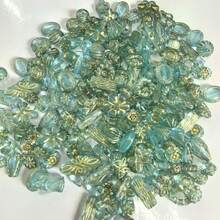 Vintage Baroque Style Transparent Bead Set, Colorful Transparent Gold-Plated Acrylic Beads, Suitable For Making Jewelry, Bracelets, Anklets, Earrings, Necklaces, Phone Charms, Keychains, Bag Charms, Ideal For DIY Graduation, Back To School Gifts, Summer Beach Accessories, Halloween, Christmas, New Year Gifts