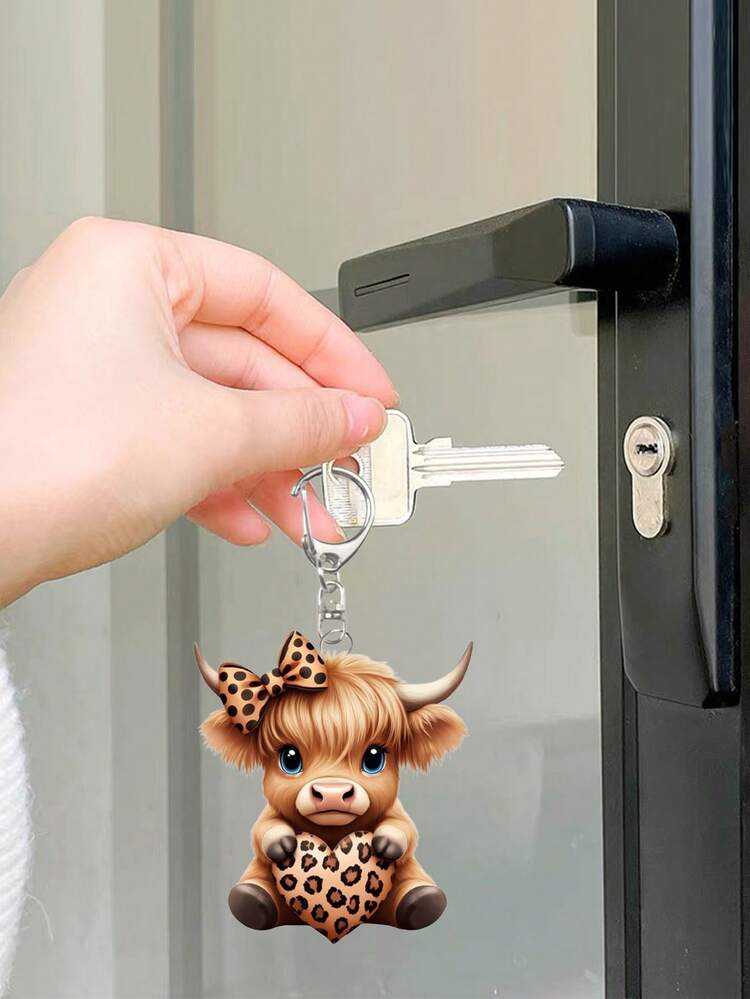 高地牛亚克力包挂饰、豹纹爱心亚克力车挂饰、可爱卡通小牛钥匙扣包挂饰、龙虾扣挂饰、可爱牦牛豹纹爱心图案挂饰、耳机挂饰、手机壳挂饰——非常适合挂在车钥匙、背包和手提包上。也是母亲节、教师节、万圣节、圣诞节等节日的绝佳礼物。 - 彩色 - 查看 6