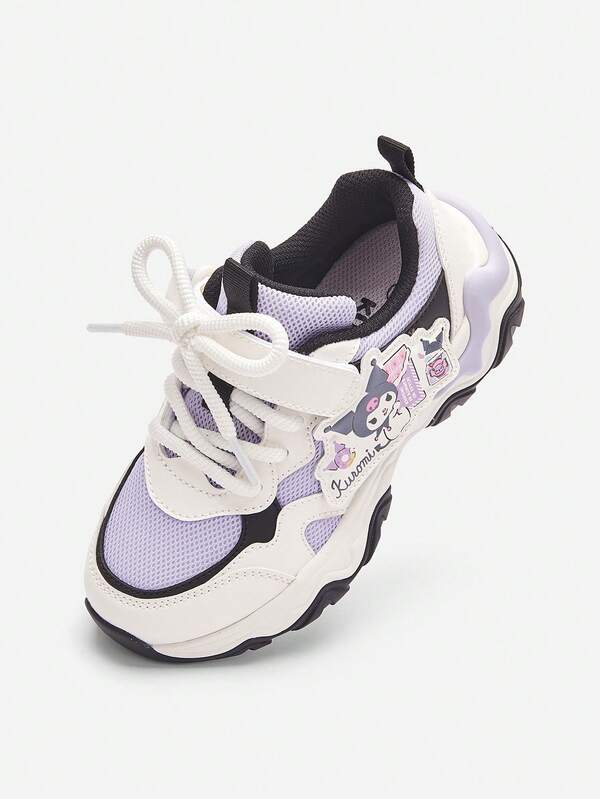 Balabala Girls Mesh Platform Sneakers 2025 Autumn Breathable Chunky Sneakers