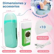 Calentador de cera depilatoria para manos, pies y cuerpo SPA - Tipo de Enchufe A USA (110-127V) - Ver 2
