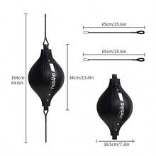 GINGPAI Boxing Speed Ball Reflex Punching Bag, Hanging Dodge Training Pear Ball, Dodge Ball, Round Ball For Adults, Elastic Home Use