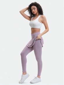 TELALEO 4 Pack Women's Skirted Leggings High Waisted Yoga Legging With Skirts &Women Tennis Skorts With Pockets Yoga Running Pickleball Athletic Skirt - 彩色 - 查看 2