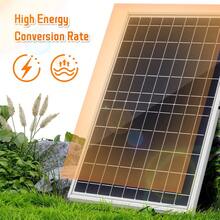 ZGZXSEXHZ 【10W便携式太阳能板，直流接口，18V输出功率，可用作移动电源、户外应急备用电源，适用于智能手机、太阳能充电宝，便携式，适用于露营、旅行、徒步、监控摄像头、宠物屋等】