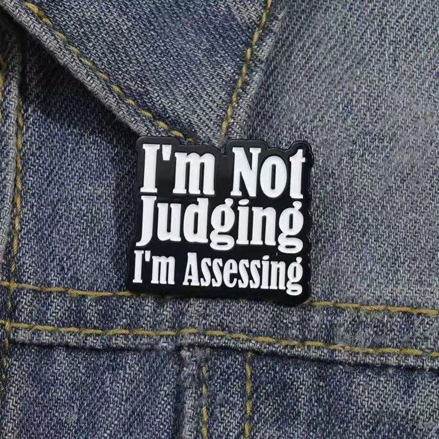 Creative English Letter & Geometric Shape Decorative Brooch, Cartoon Unique Accessory