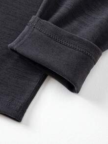 2pcs Men's Thermal Underwear Set, Long Sleeve T-Shirt + Pants, Warm Casual Base Layer For Autumn/Winter