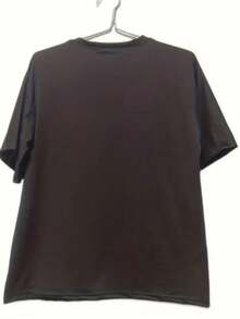 Camiseta Feminina Oversized de Gola Redonda com Estampa I LOVE ME , Ajuste Solto, Para o Verão Lançamento - Preto - Visão 2