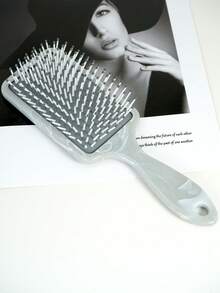 1pc/2pcs Comb & Brush Set, 1pc Mini Palm Detangling Hair Brush, 1pc Square Air Cushion Detangler Hair Brush With Non-Slip Handle, Marble Patterned Hair Brush, Suitable For All Hair Types, Unisex, Dry & Wet Use, Hair Care, Gift For Girls, Brush, Hair Brushes, Hair Brush, Detangling Brush, Ball Brush, Mini Hair Brush, Hair Brush Set, Wooden Comb, Hair Brush, Mini Hair Brush, Detangling Brush, Hair Brushes, Hair Hair Products, Hair Tools, Hair Stuff, Hair Care, Curly Hair Brush, Hairdressing Equipment,Travel Essentials,Travel Essential,Hairstyle,Hairdressing,Hair Brush,Slick Back Brush,Styling Brush,Curly Hair Brush,Edge Brush,Hair Comb,Brush Hair,Hair Brush Set,Comb Hair,Comb For Curls,Detangling Brush,Hair Brush For Women,Hair,Travel,Hair Products,Hair Tools,Hair Stuff,Barber,Barber Accessories,Barbershop,Hairdressing Equipment - Grey - View 7