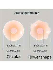 10 Reusable Seamless Silicone Nipple Covers - Invisible, Self-Adhesive, Anti-Convex Breast Patches For Women - Comfortable, Breathable, And Easy To Clean Bra Accessories(2/10pcs)