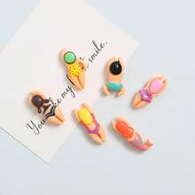 Cute Swimming Fridge Magnets Home Decor Gifts, Cartoon Swimming Figures, Creative Swimming Figure Fridge Magnets Cute Beach Swimming Decor Fridge Magnets Home Decor Magnetic Stickers (Random Style)