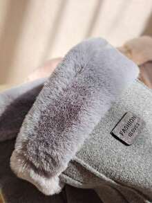 1 Đôi Găng tay cảm ứng ngoài trời ấm áp cho nữ, Găng tay dày chống gió, chống lạnh, mùa thu/đông - Nhiều màu - Xem 4