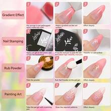 UR SUGAR 9 Colors 4 In 1 Pat Painting Gel Y2K Gradient Blush Color Semi Permanent Soak Off UV&LED Gel Nail Art Creation Salon DIY - 彩色 - 查看 8