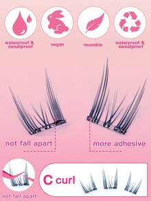 180/90 Cluster No Glue No Remover Needed Individual Lash Clusters C 0.07 Natural Look DIY Eyelash Extensions False Eyelashes Natural Clusters Cosplay Lash 10 Row Wear No Glue Needed Lashes Natural Long False Eyelashes Clusters For Women Eyes For Party Club Cosmetic Makeup Toollash Clusters,Eyelash Clusters,Individual Eyelashes,Lashes,Fake Lashes