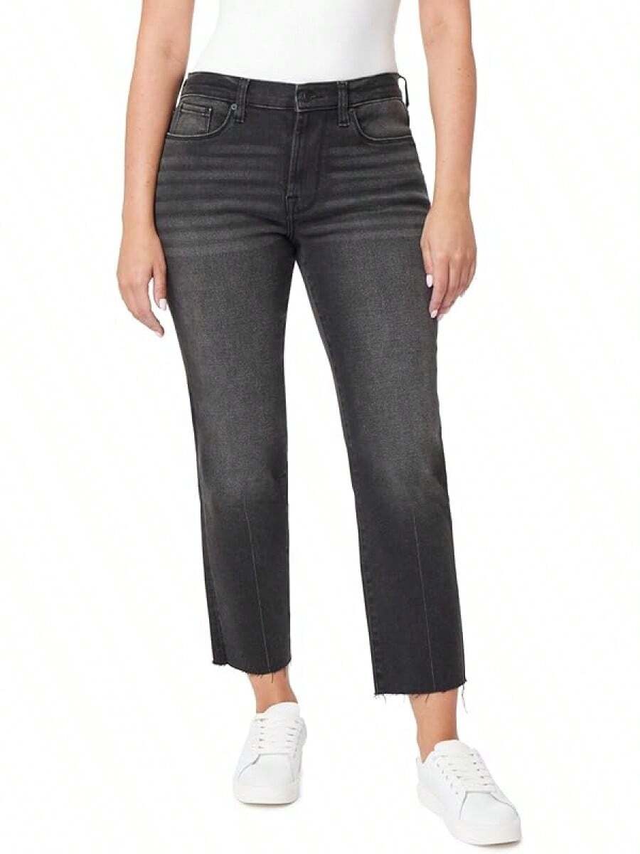 Kensie Jeans The Allie High-Rise Slim Straighthalloween - Ramona Wash - View 1
