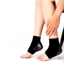 جوارب ساق من السيليكون باللونين الأسود وبلون البشرة، أكمام حماية القدم المرطبة، جوارب ساق مضادة للتشقق للرجال والنساء