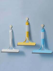 三合一多功能玻璃清洁剂，带喷雾器和刮刀 - 手持式窗户、瓷砖和汽车挡风玻璃刮水器，高效清洁 - 彩色 - 查看 3